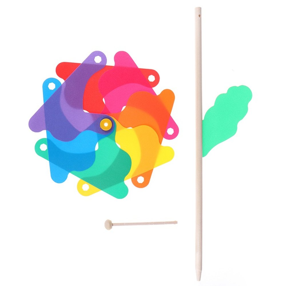 50 Moulins à Vent Colorés Multifonctionnels – Déco Jardin, Mariage, Pelouse – Rotation 360° – Résiste Aux Intempéries